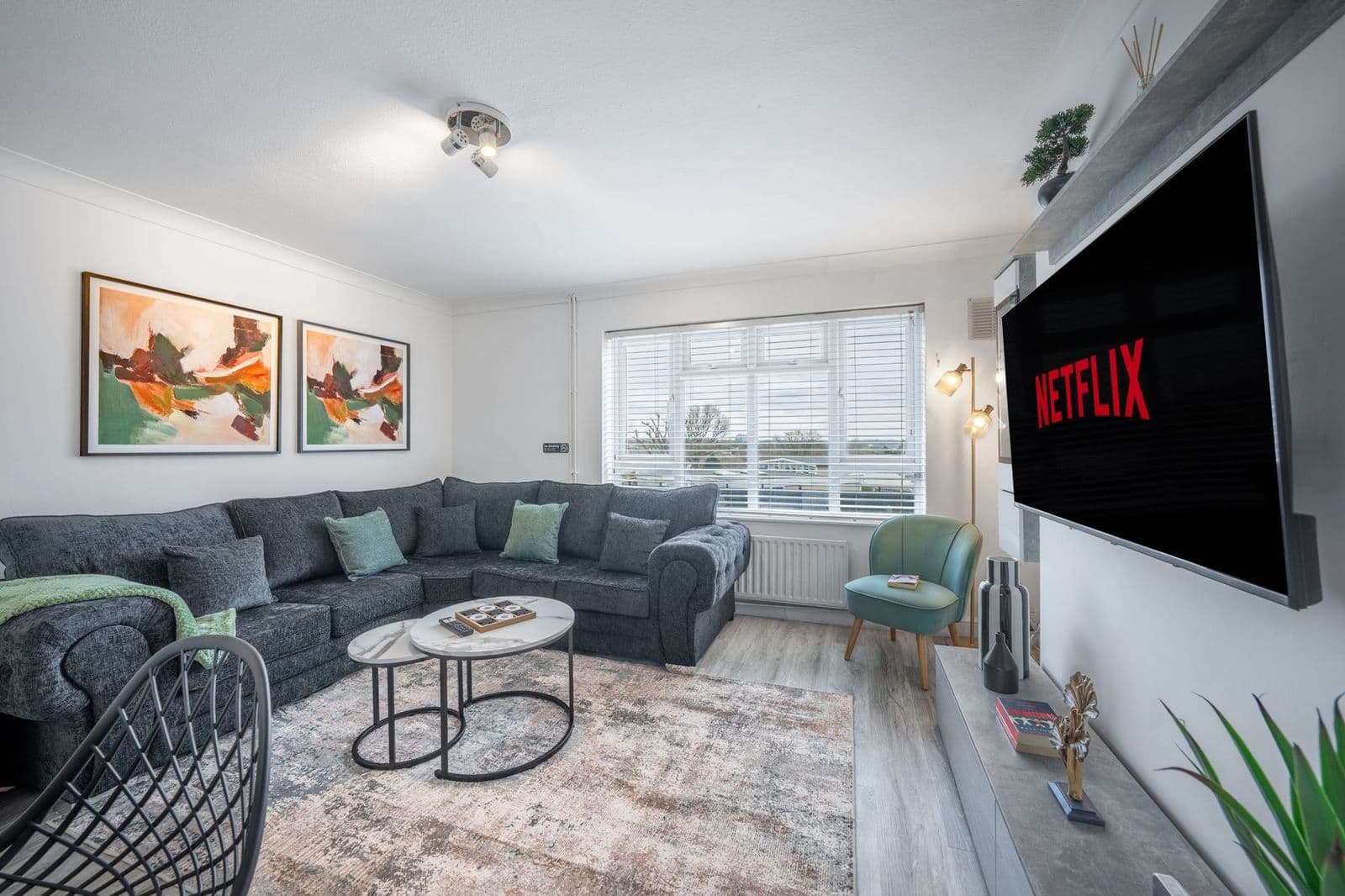 Living room at School Row Elite