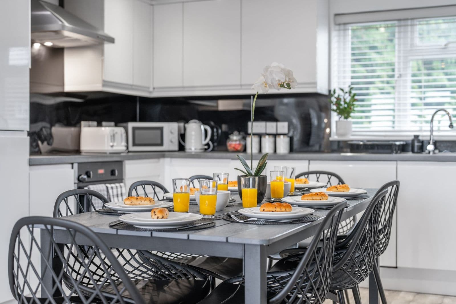 Dining area at School Row Elite